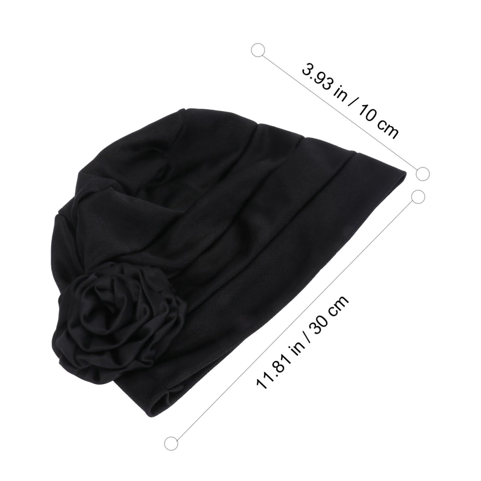 Didiseaon Flower Decor Women's Headscarf Hat Stretch Wrap Cap Chemotherapy Hat Vintage Style for Hair