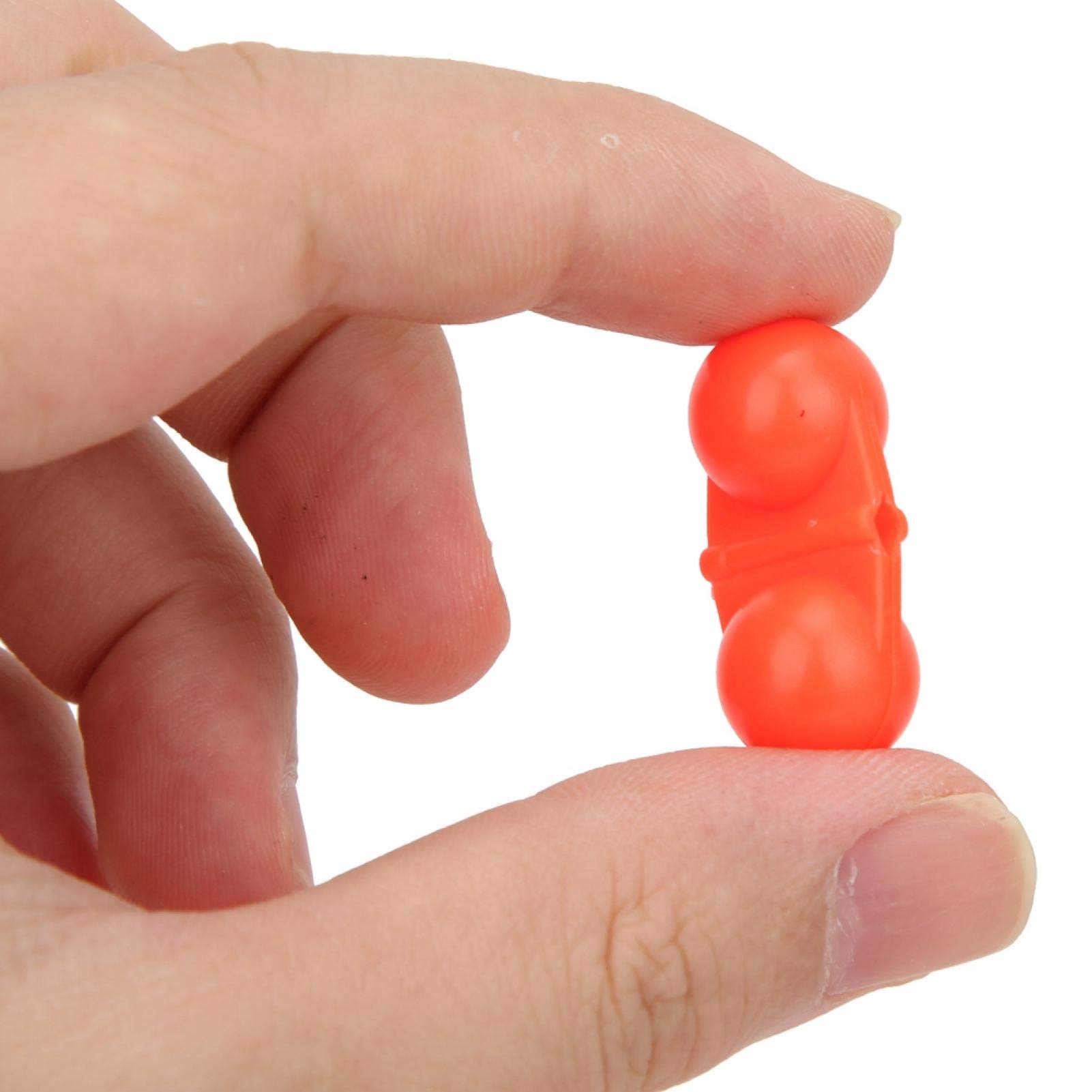 NITRIP Double Rattle, 40PCS Fishing Attractor Double Lure Fish Double Rattle, Portable for Luring Fish Outdoor Freshwater Saltwater