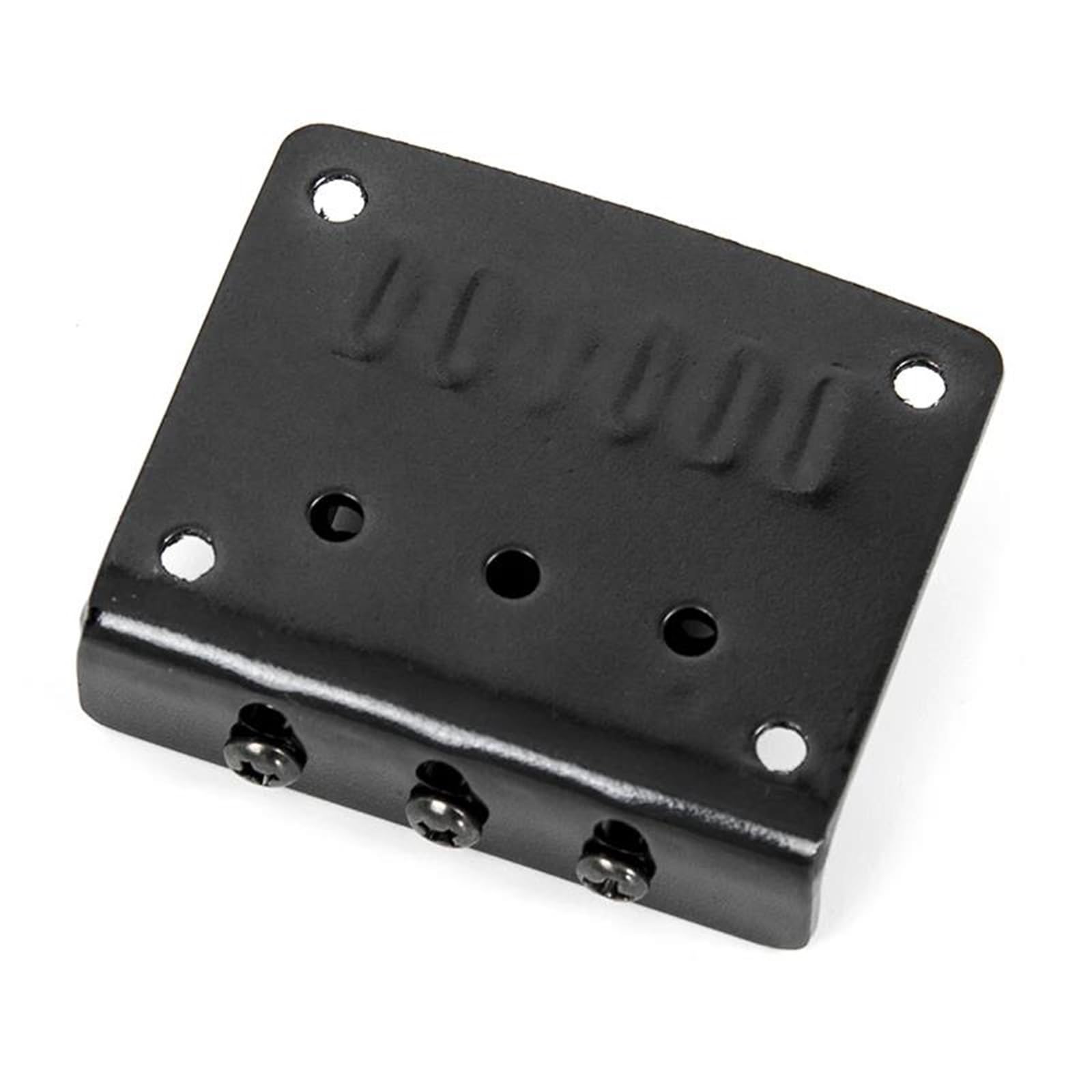 Puente fijo de tres cuerdas 50x42 inserto de guitarra o drop through con selleta de rodillos para guitarra eléctrica negra Puente Genérico Guitarra Acústica