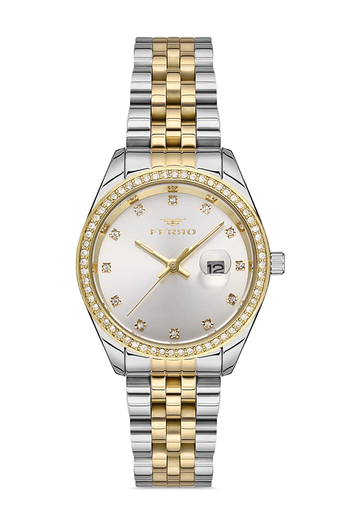 Ferro Pisa Analog Silver Dial Womens Watch-F21923A-D (B09RPW2TMC) Amazon Price History, Amazon Price Tracker
