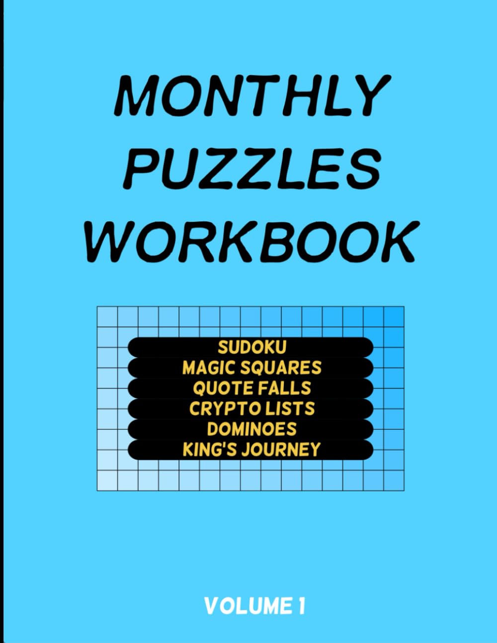 Monthly Puzzles Workbook: Personal Mental Assessment Volume 1      Paperback – April 4, 2024