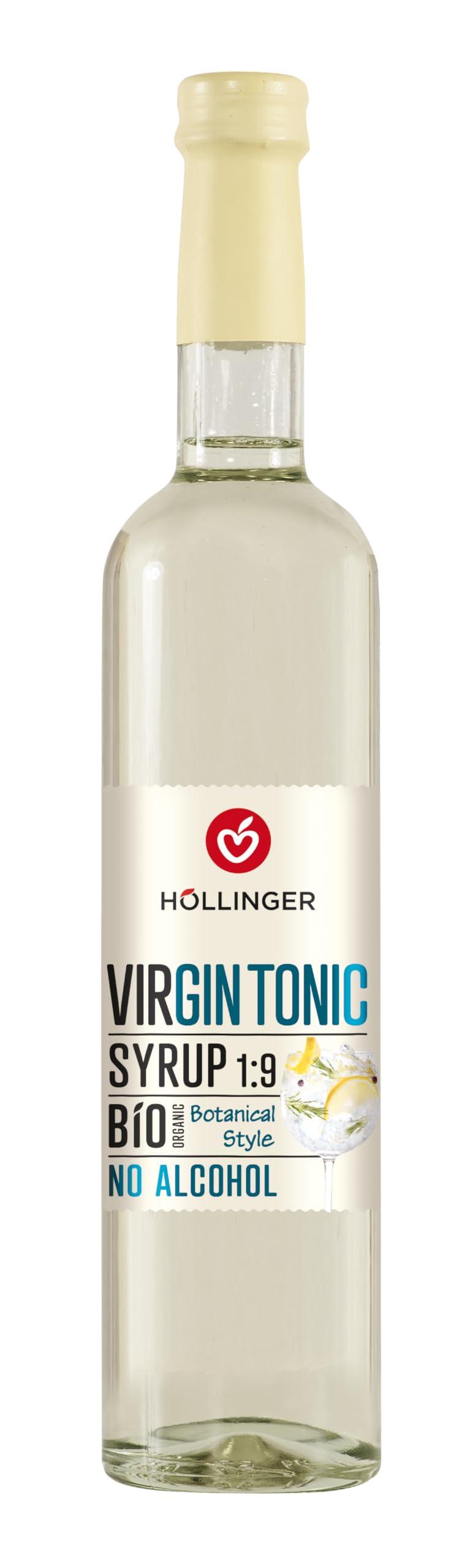Höllinger sirop à cocktail bio Virgin Tonic - Vegan, bouteille en verre 3x500ml - cocktail sans alcool