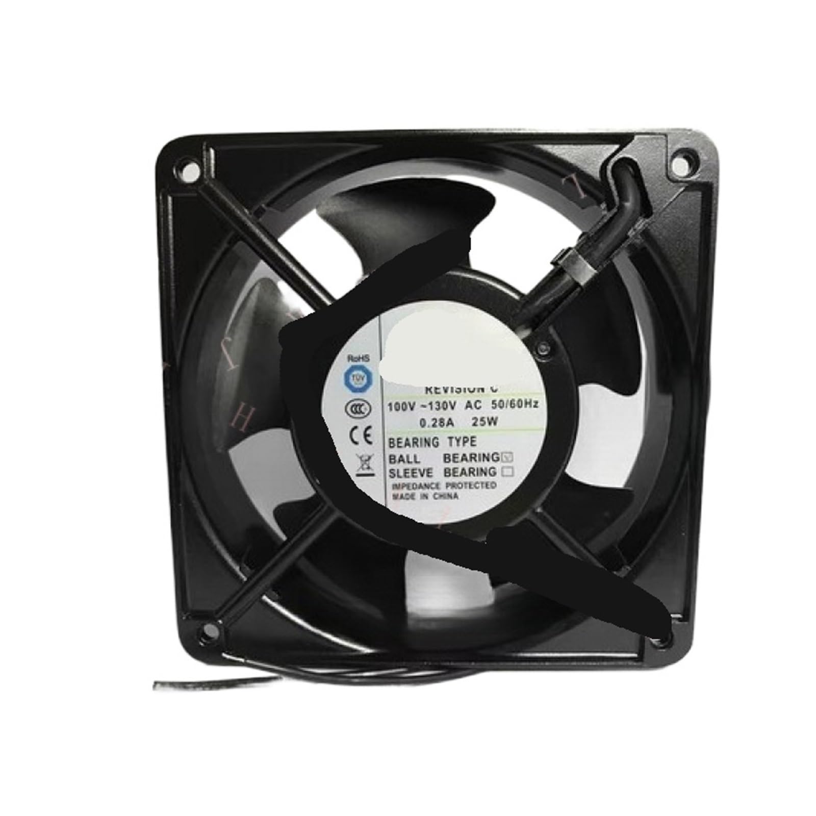 LWJYIPETZQ M115BA1H 100-130V 0.28A 25W 12CM Cooling fan
