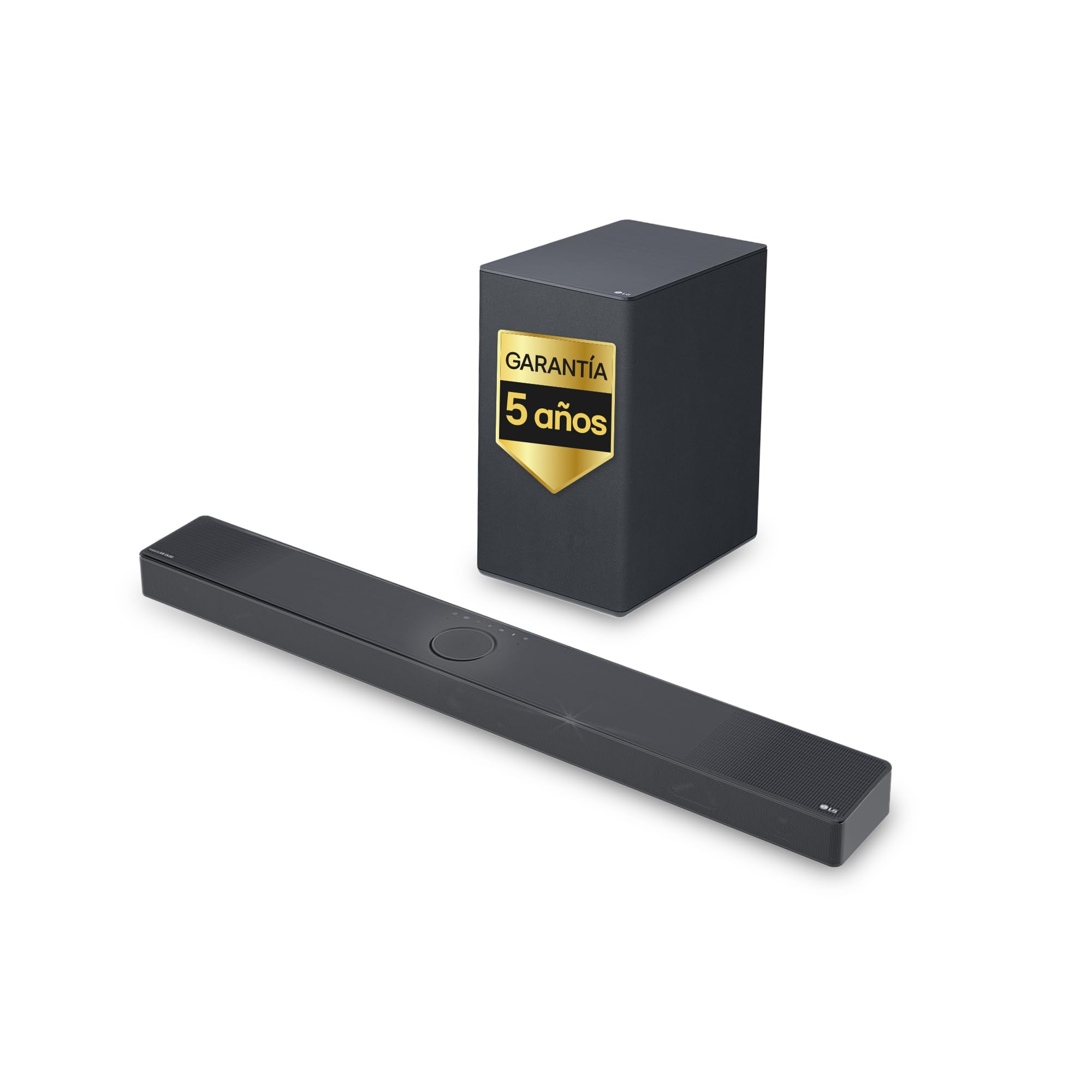 LG SC9S - Barra de Sonido Bluetooth 5.0, 3.1.3 Canales, 400 W, Subwoofer Inalámbrico, Dolby Atmos, DTS:X, IMAX Enhanced, Hi-Res Audio 24bit/96kHz, Color Gris Oscuro