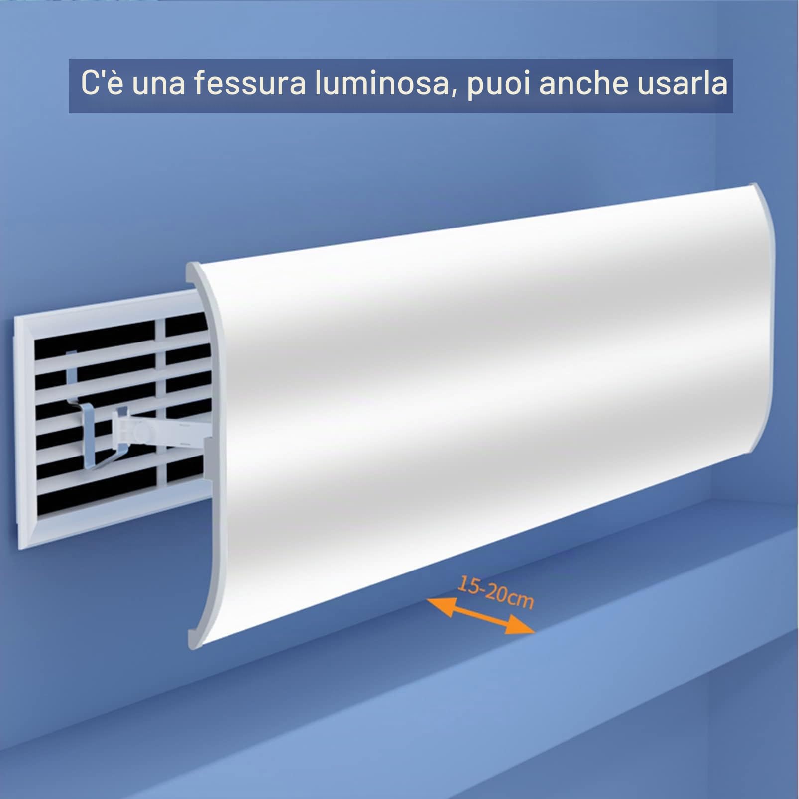 Deflettore Aria Condizionata Regolabile, Deflettore Centrale AC, Uscita Air Wing Copertura Deviatore Aria, Soffiante Anti-Diretto Copertura Guida Vento