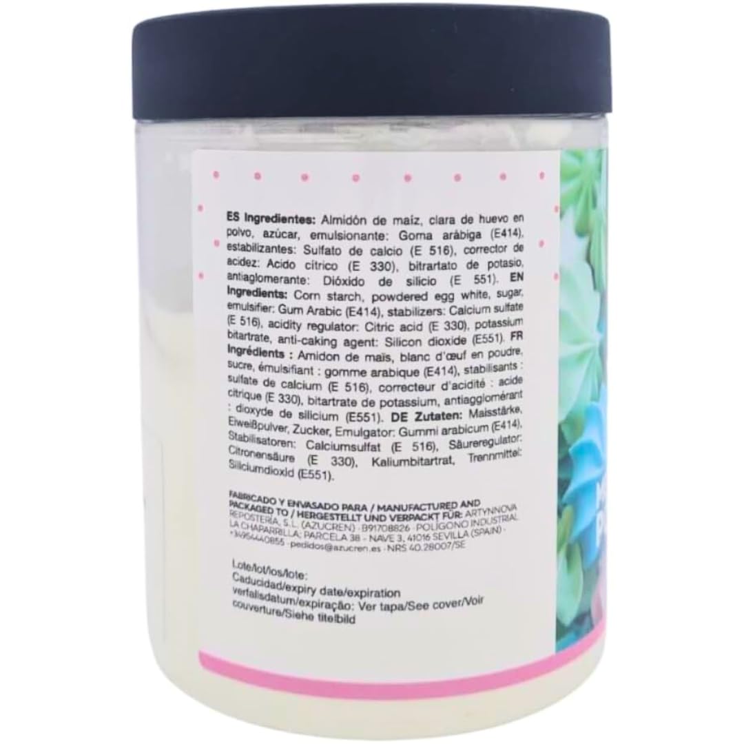 Azucren - Merengue Powder - Sustituto de la Clara de Huevo - Productos de Confitería y Galletería - 113 Gr