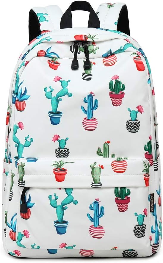 Joymoze Waterproof Cute School Backpack for Boys and Girls Lightweight Chic Prints Bookbag