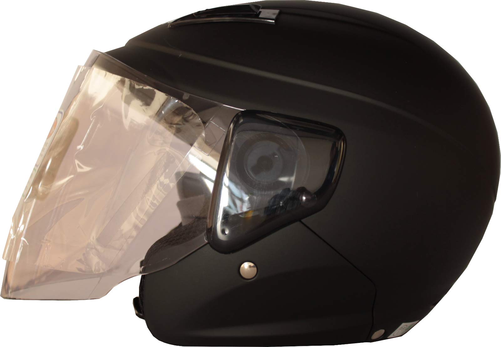 新品　セミジェットヘルメット M-520 フリー　 マットブラック　マルシン工業 セミジェットヘルメット M-520 マットブラック フリー - バイク