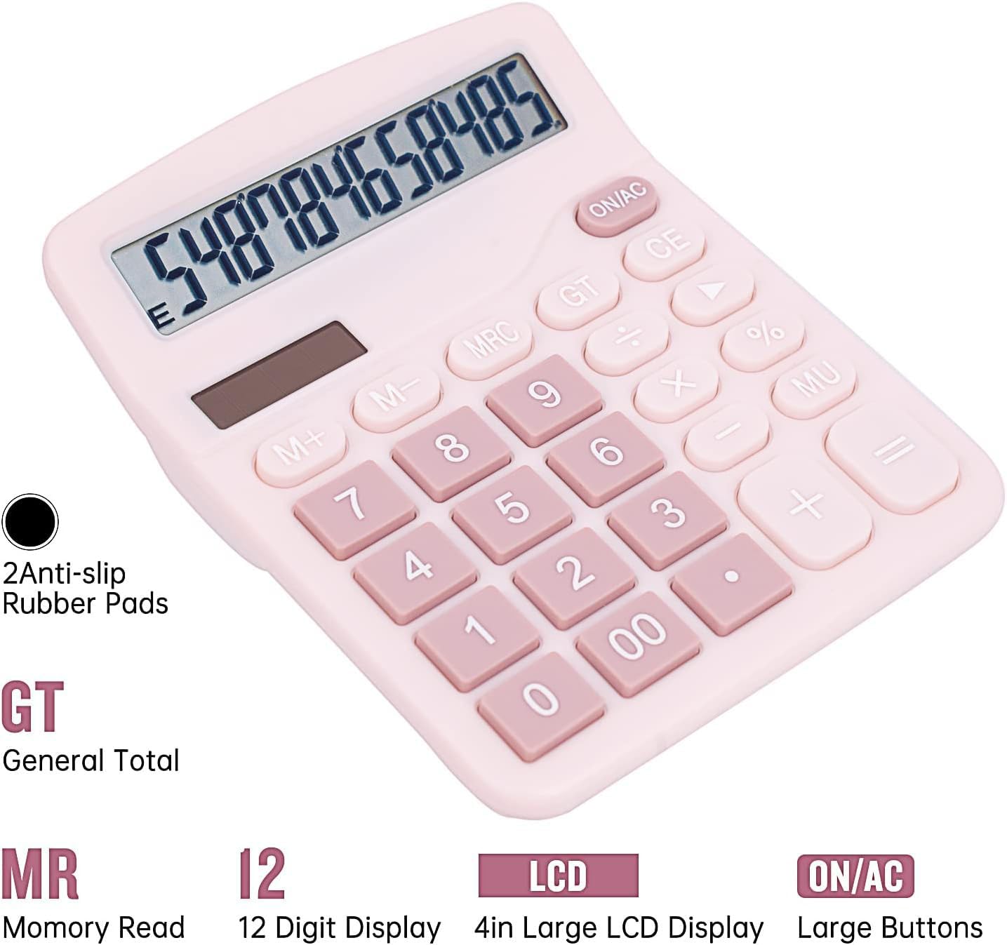 Calculadora De Mesa DANRONG - Botões Grandes E Display Amplo