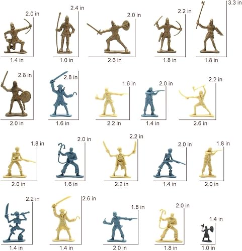 Miniatura 3 de Mostop Figuras de soldado de caballero de castillo medieval, figuras de soldado, juguetes de The Medieval Times Edad Media, juguete de construcción