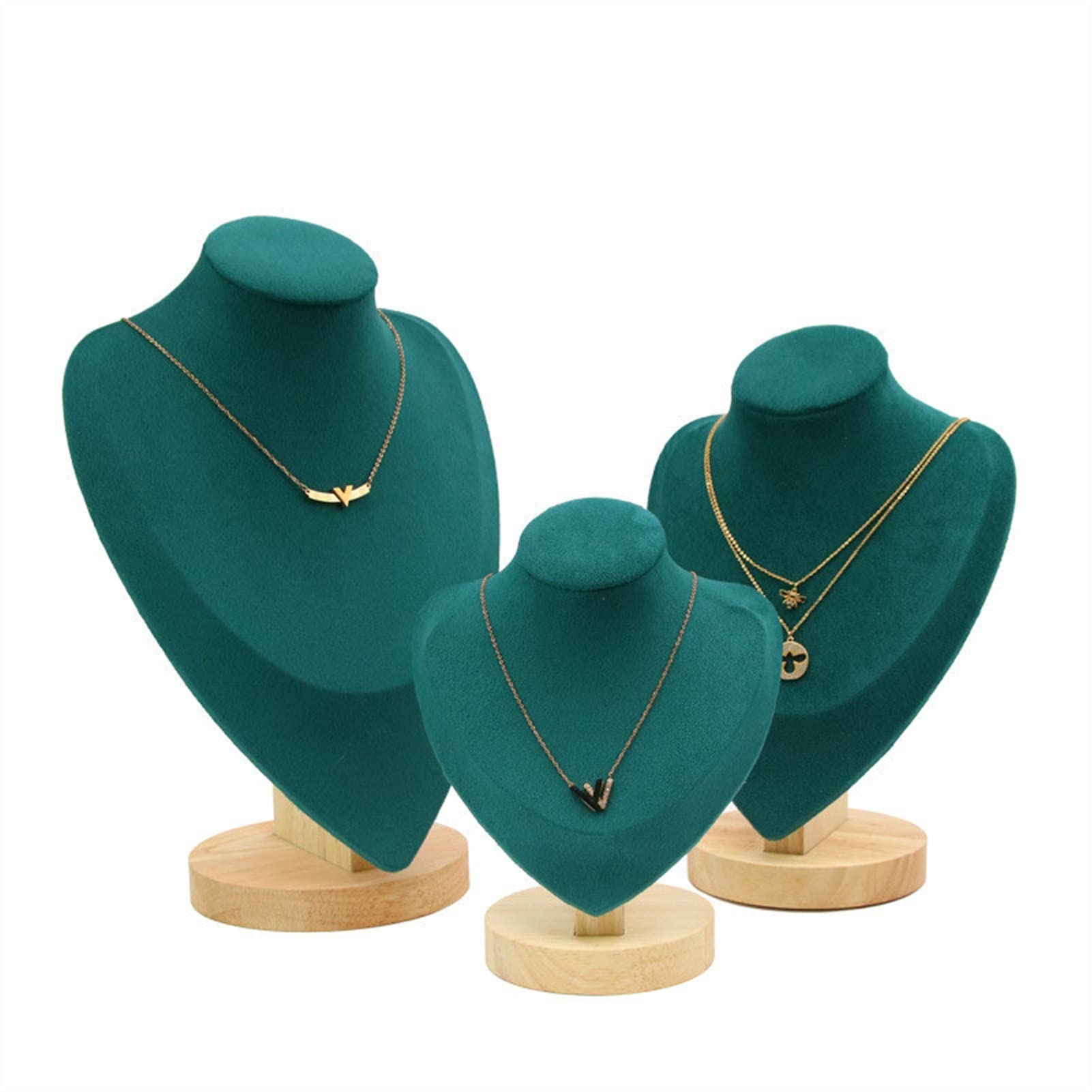 Expositor de Joyas, Caballete de Terciopelo for joyería, Expositor Cadenas y Collares, Soporte Torre for el hogar, Dormitorio joyero(Necklace Stand M)