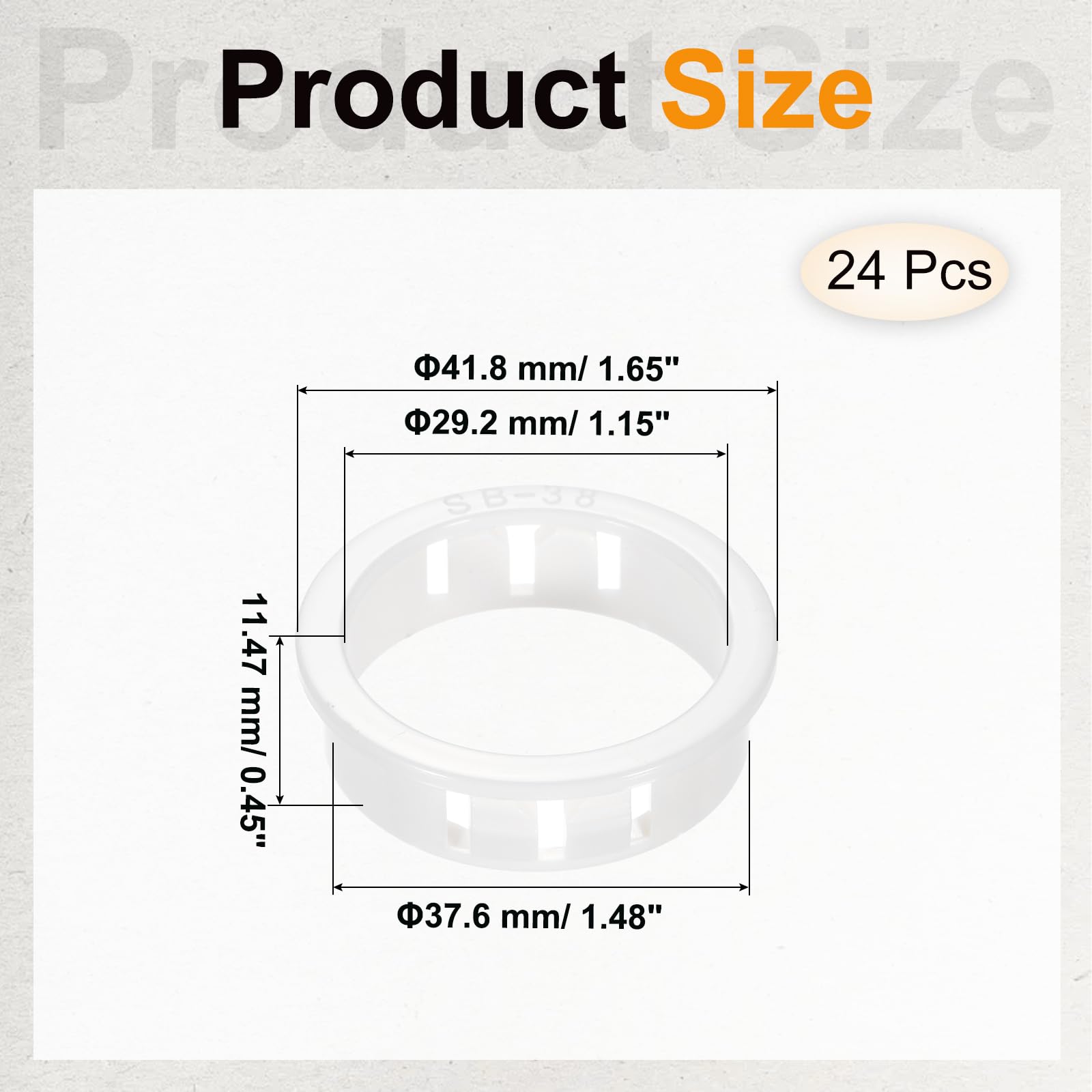 PATIKIL 24pcs Wire Grommet - Image 2