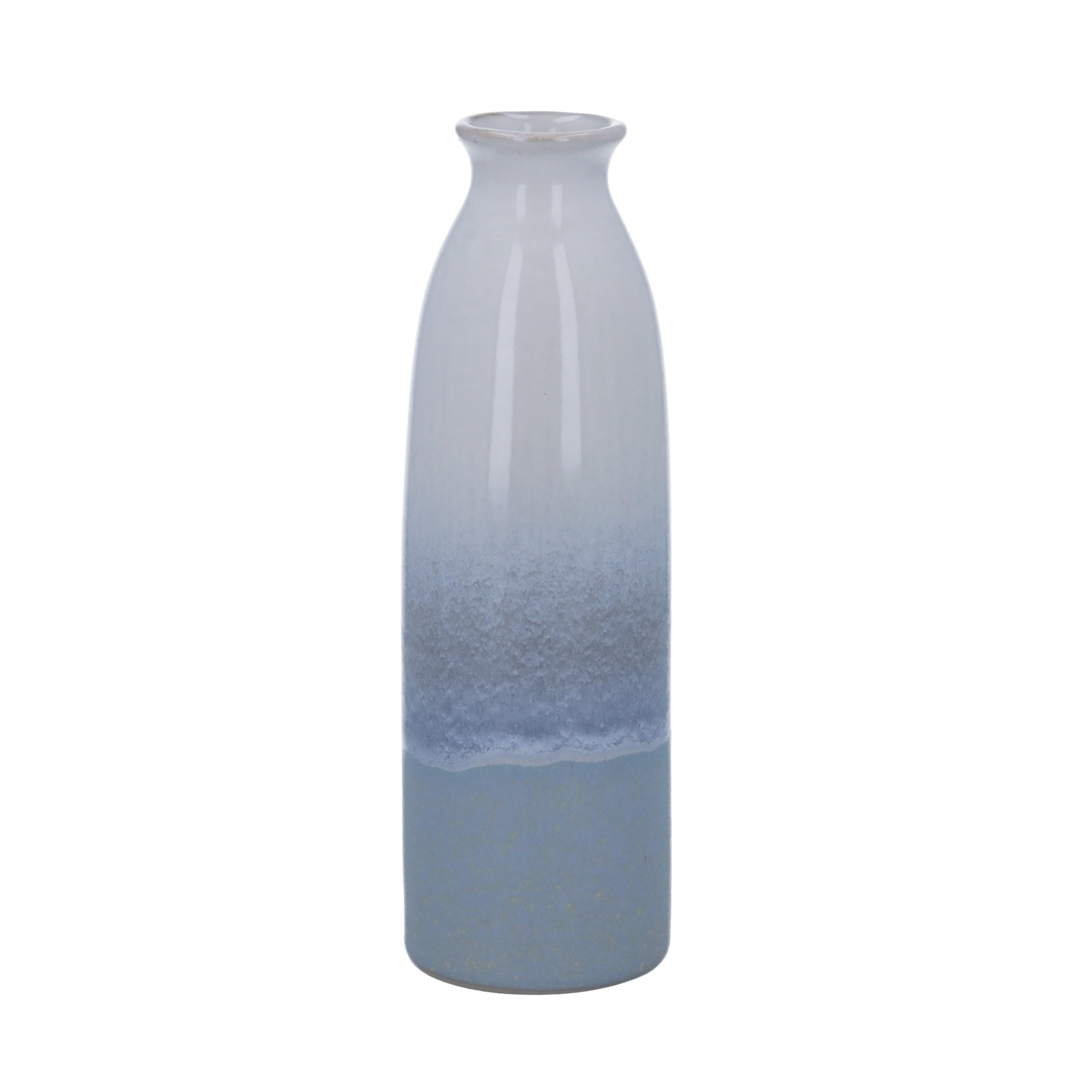 Gisela Graham Blue Sea Ceramic Bottle Vase - Small