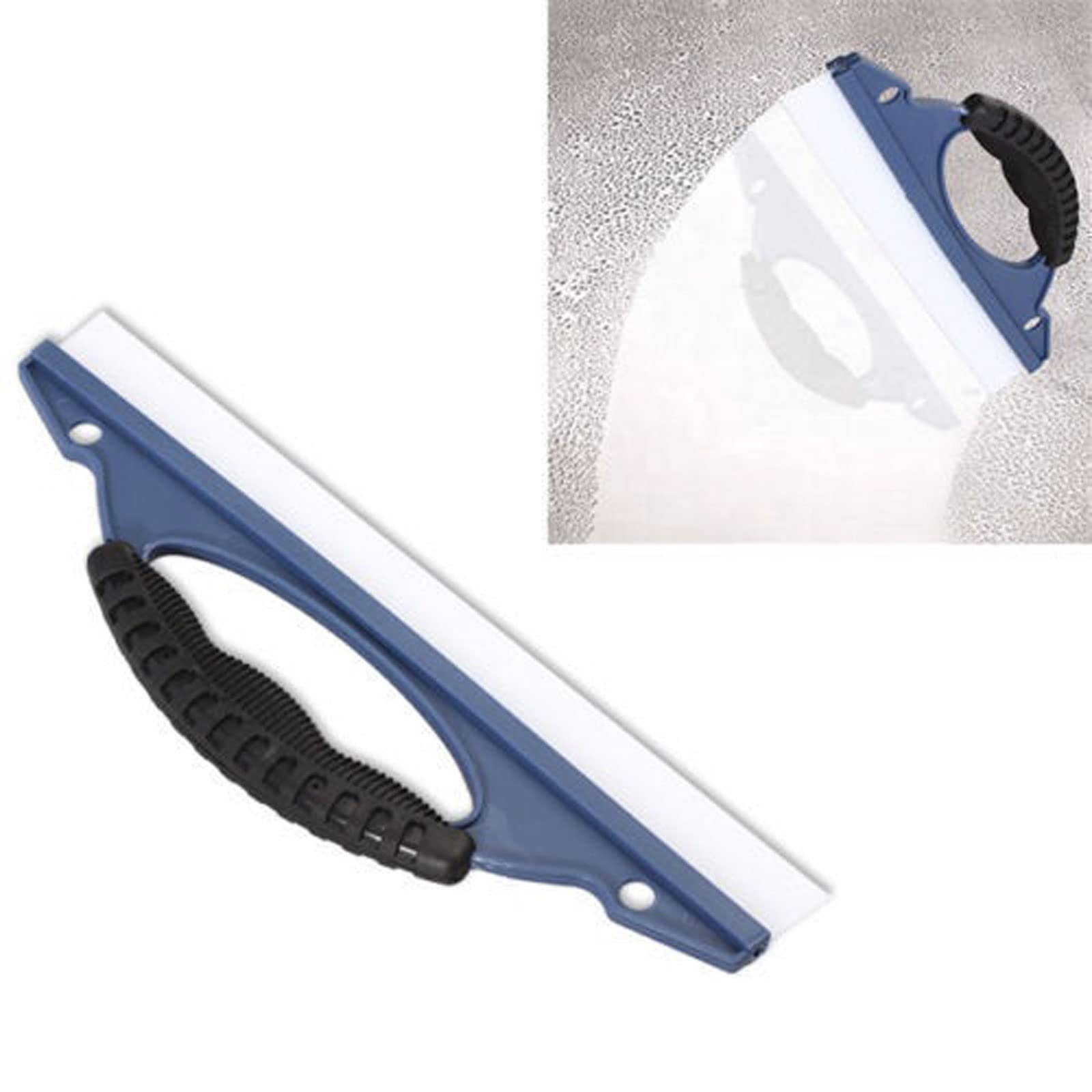 Rasquetas para Ducha, Enjugador Azul los 30x9.6x3cm del silicón for la Limpieza Cristal Coche de Ventana Ducha