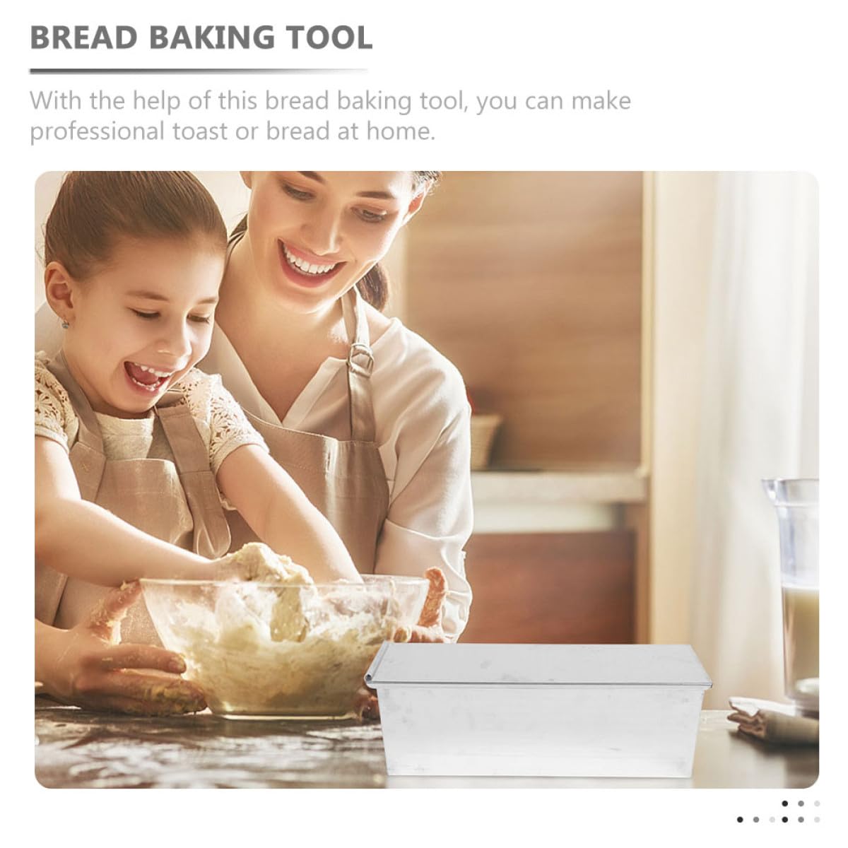 Backform für Brotkasten aus Aluminiumguss Stabile Metall Kastenform mit Deckel Toastform zum Backen von Sandwichbrot und Kuchen im Ofen