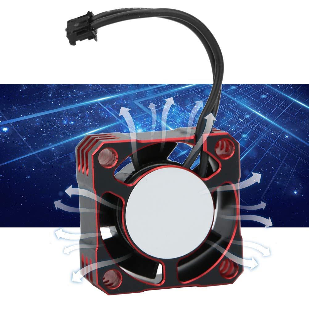 Ventilateur De Refroidissement De Moteur De Voiture RC En Alliage D'aluminium 25x25mm Brushless ESC Ventilateur De Dissipation Thermique à Grande Vitesse Pour La Plupart Des (Argent