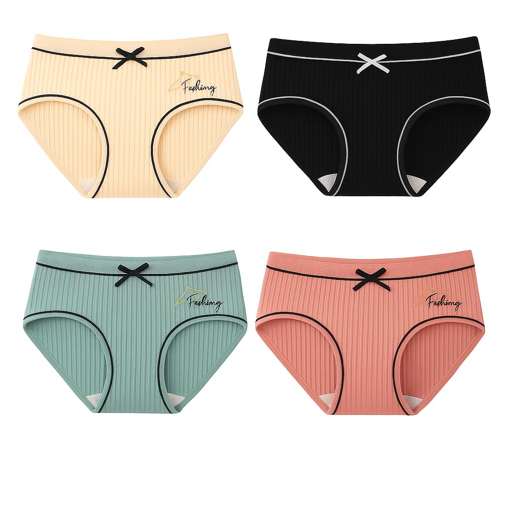 Women's Cotton Panty Set | Soft & Breathable High Waist Underwear| Innerwear for Women (Multicolor )(Free Size)(Waist:26 to 34Inch)-image-43