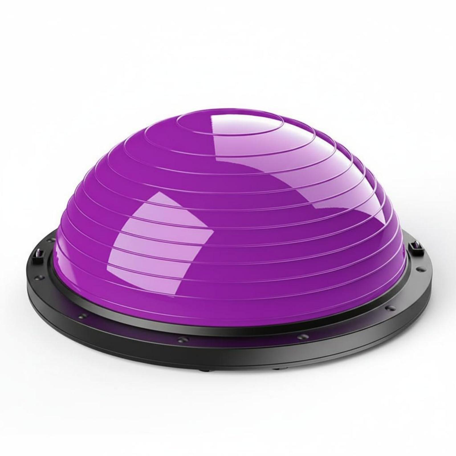 Balance Training Ball Palla di Equilibrio Emisferica Mezzo Cupola per Allenamento Core Stabilità Controllo Movimenti, Viola, Viola, Liscio Professionale