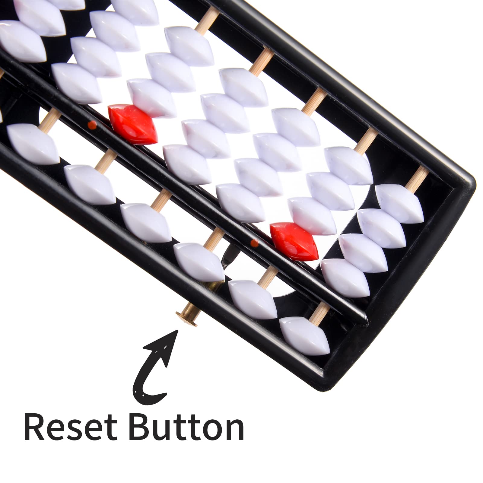 Boulier Japonais Soroban 13 Colonnes - Calcul Mental, Apprentissage Montessori - 24,5 Cm En Plastique ABS - 11