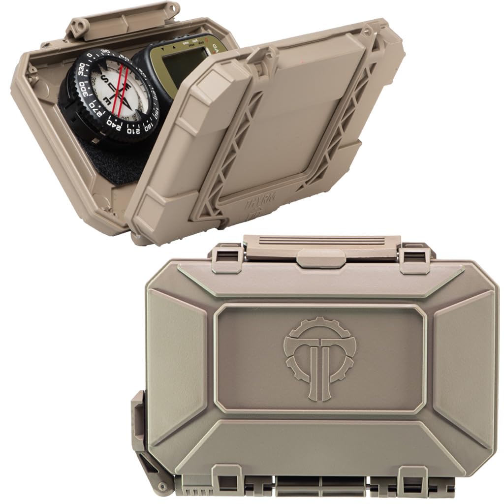 Thyrm DarkVault Comms Critical Gear Case, impermeabile, attaccabile a MOLLE (Flat Dark Earth)