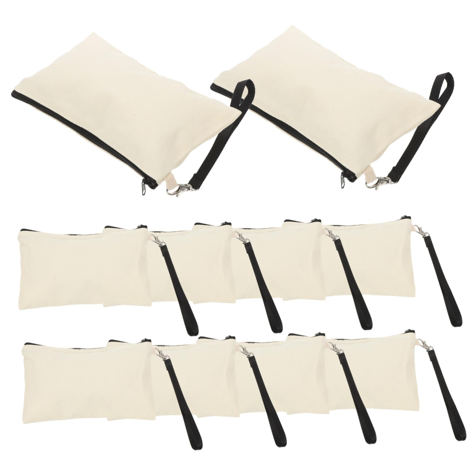 Hohopeti Borsa Per Cosmetici Da Viaggio Cerniera 10 Pezzi Astuccio Per Trucchi a Sublimazione in Tela Piccola Portatile Per Accessori Toeletta e Matite