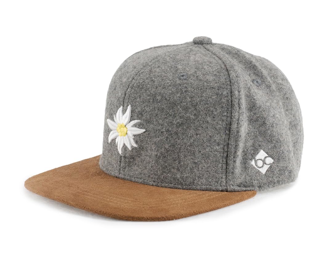 Bavarian Caps Edelweiß Wildleder Cap, Wildleder, ONE Size