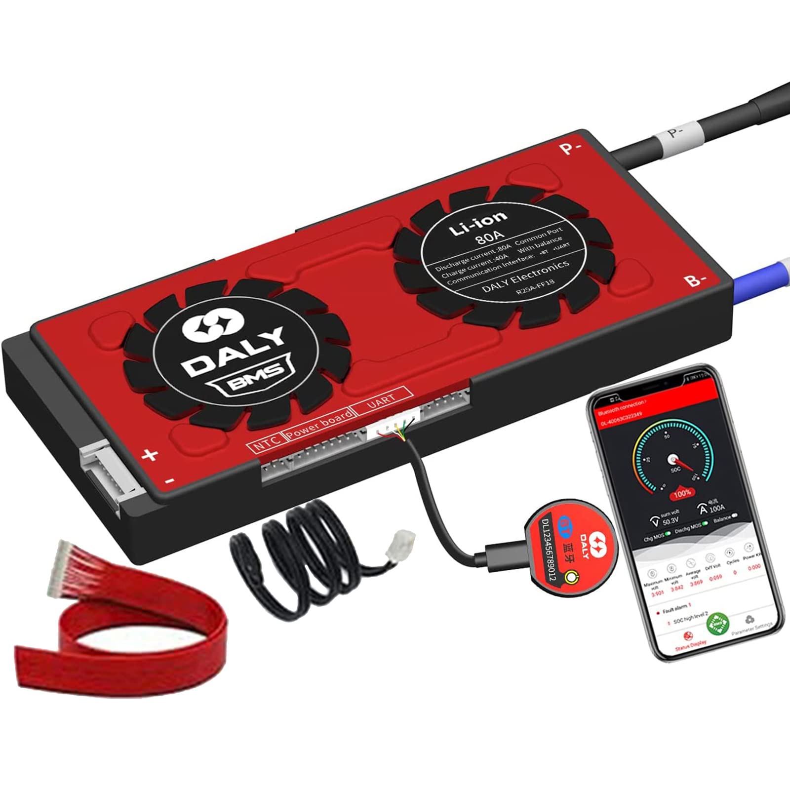 Buy DALY BMS Liion 3S 12V Temperature Sensor Smart PCB Board Charger