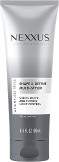 Nexxus Shape & Define Multi-Styler: Weightless Styling Cream for Light Hold, Texture, Definition & Heat Protection | 3.4 oz