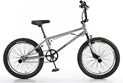 BICICLETA ARO 20 NEW FEVER BMX PRETO/CINZA