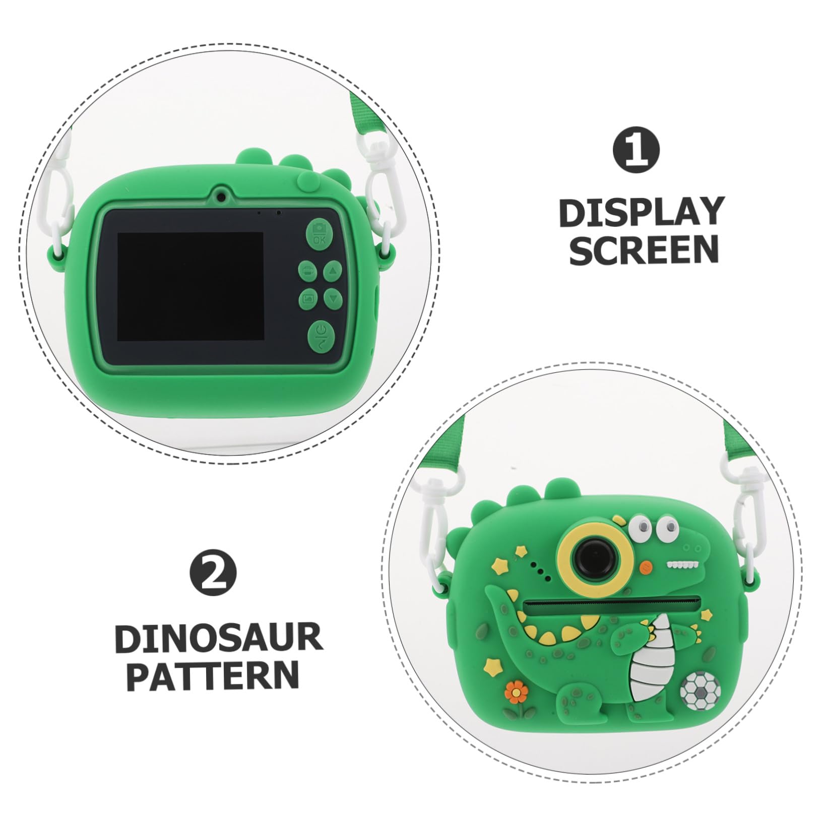 Cámara Digital para Niños Verde con Doble Lente y Alta Definición