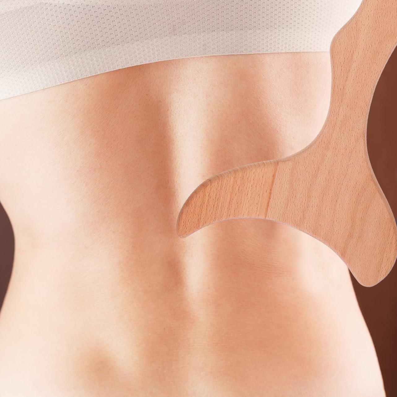 Vaguelly Massaggiatore Corpo e Testa in Legno 3 Pezzi Kit per Massaggi Linfodrenanti Tavola Massaggiante per Uso Domestico