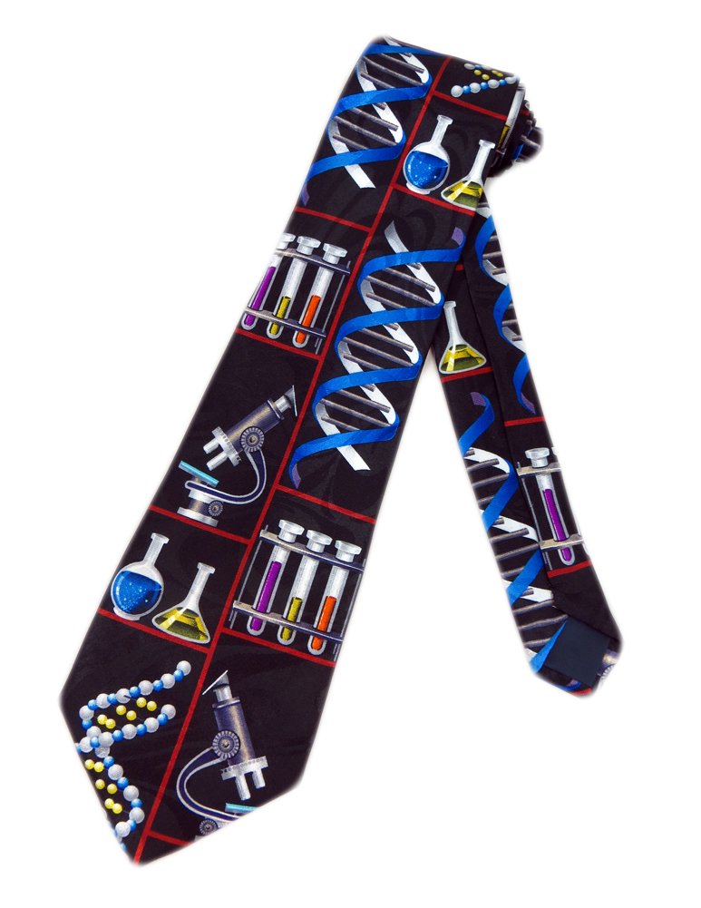Steven Harris Men's Black Chemistry Lab New Novelty Necktie Tie