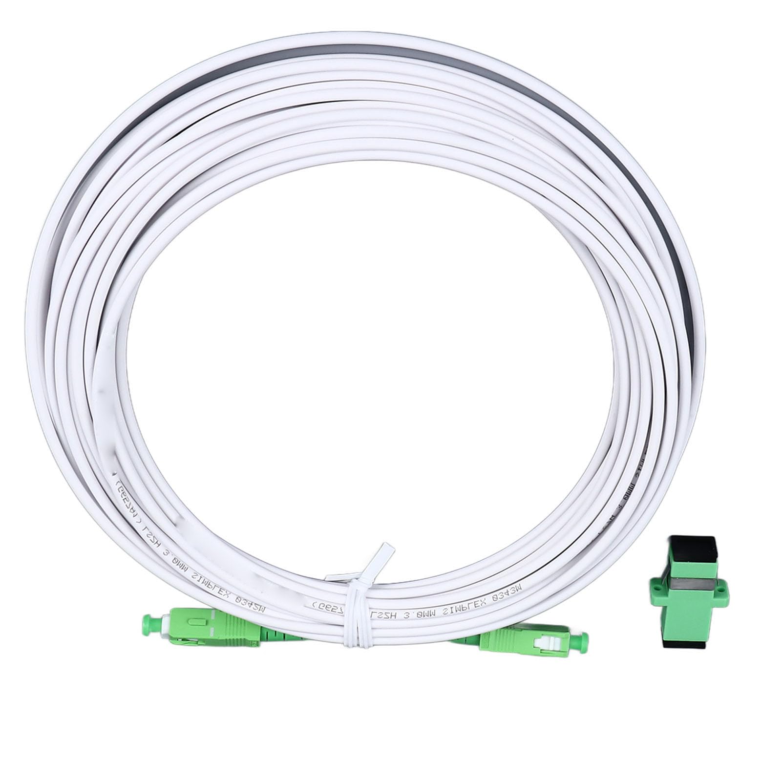 lyrlody Kabel połączeniowy jednomodowy, przedłużacz do modemu optycznego SC z metalowym zbrojeniem, do FTTH FTTB FTTP (SC 15 m / 49,2 stopy)