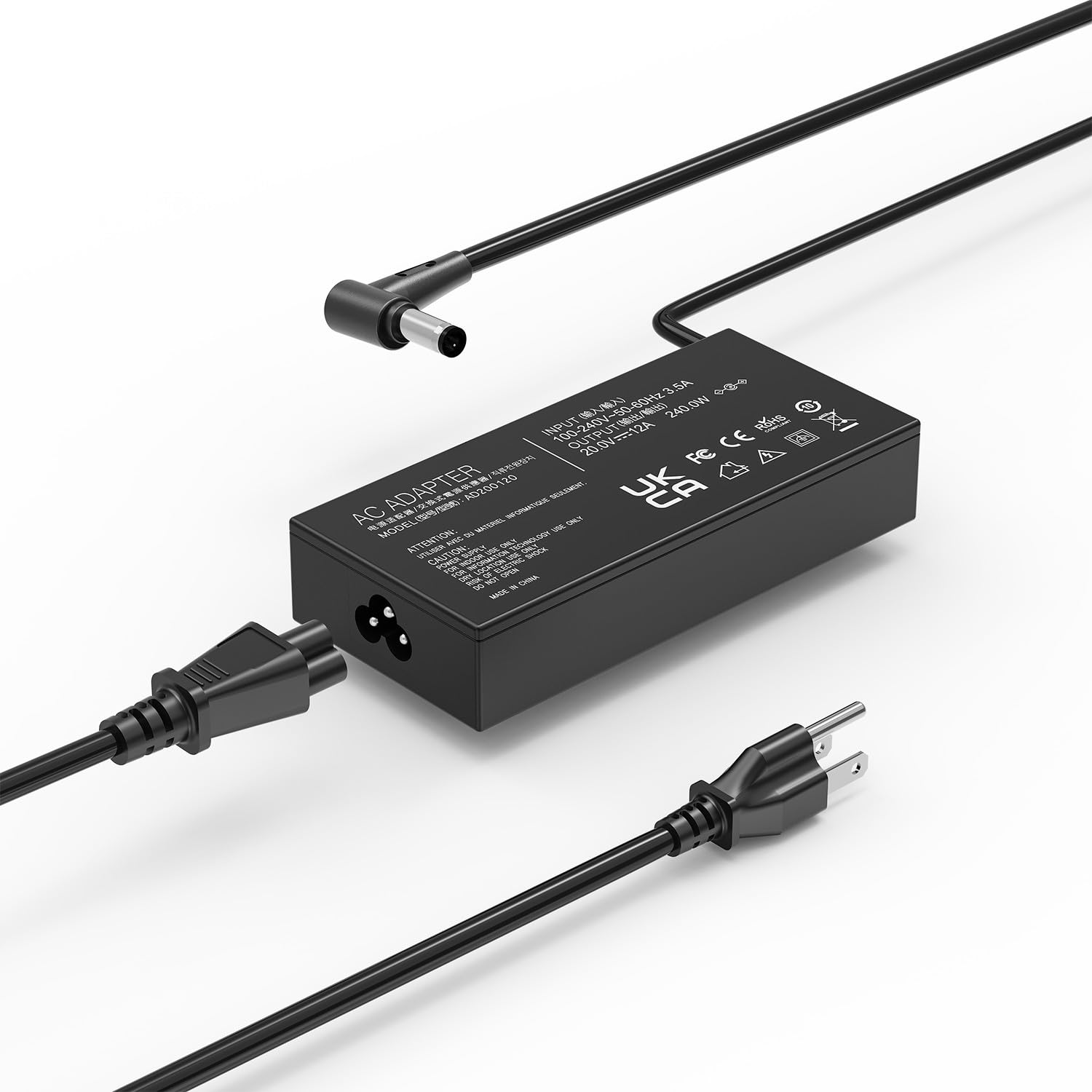 240W 20V 12A ROG AC Charger for ASUS ROG Zephyrus Duo 15 GX550LXS M16 S15 S17 G14 G15 G16 G513 GX550LXS G533 G533QS G733QM G733QR G733QS G733QSA