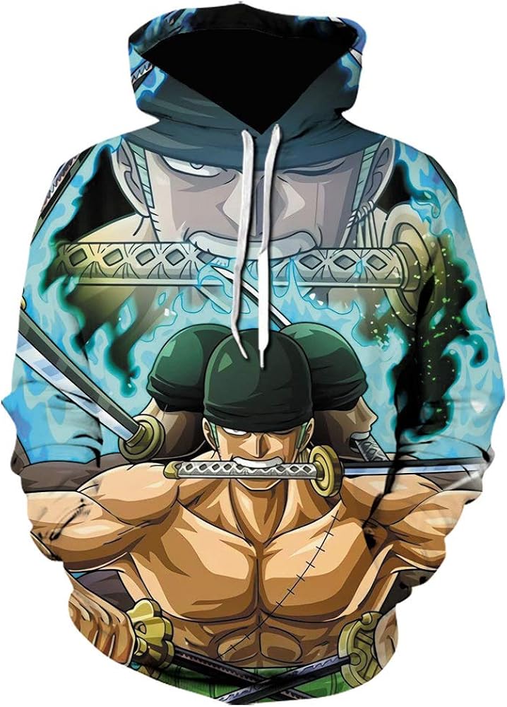 One piece zoro sweatshirt Clearance