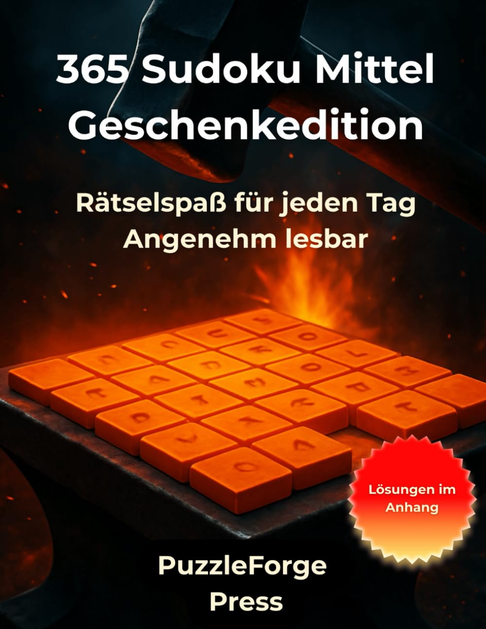 365 Sudoku Mittel Geschenkedition: Sudoku Mittel Rätselbuch – 365 Rätsel – 2 pro Seite – Großformat 8,5x11 – Mit Lösungen im Buch – Gehirntraining & ... Gehirntraining mit klaren Rätseln)