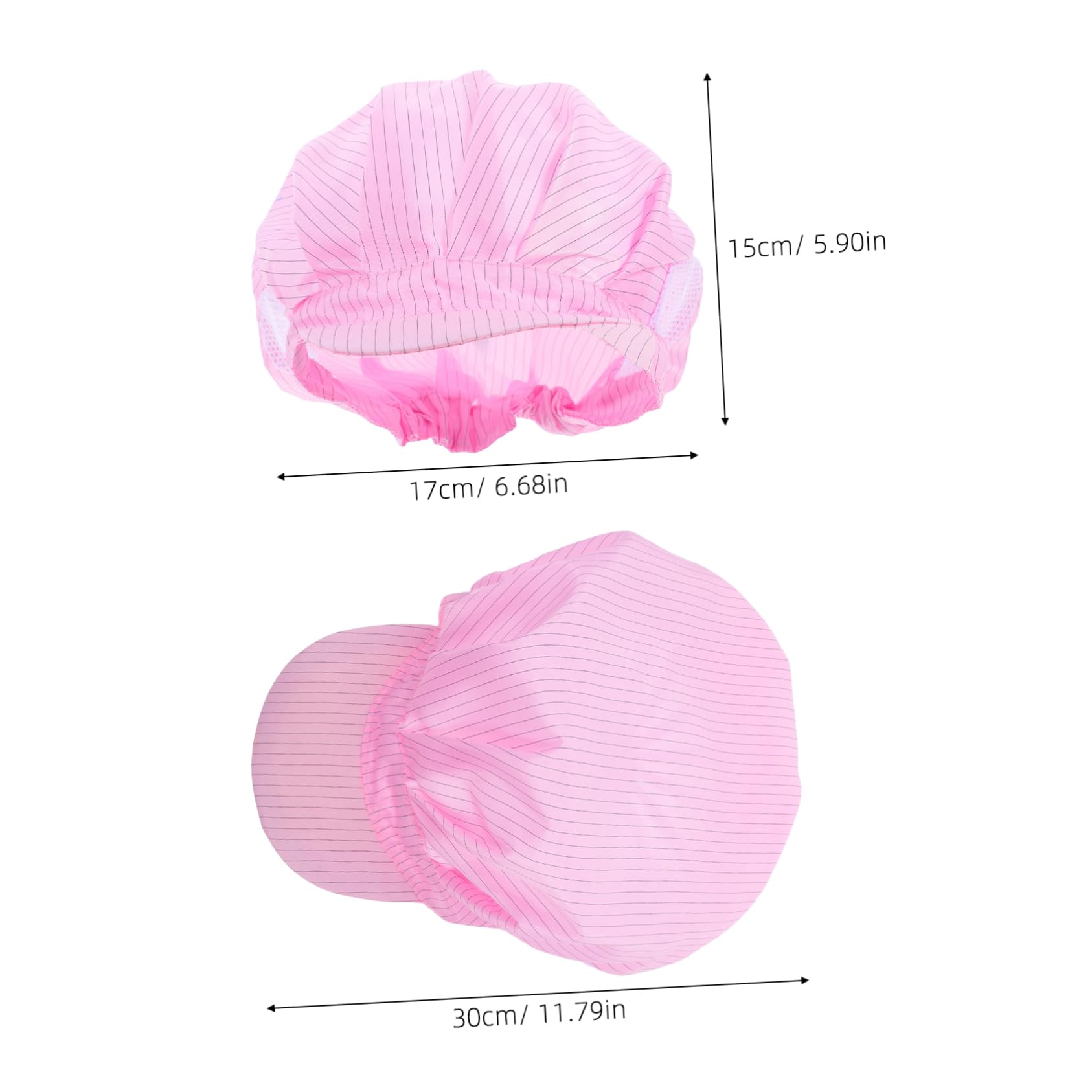 FUNOMOCYA Lightweight Anti-Static Hat Practical Working Cap for Factory Secure Comfortable for Electronics Pharmaceutical Environments Pink