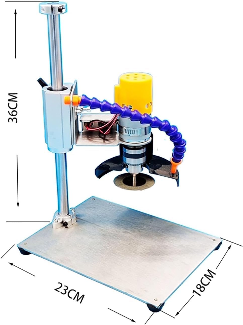 Tagliabottiglie Elettrico In Vetro, Macchina Tagliabottiglie Regolabile, Utensile A 7 Velocità Da 3000 A 6000 Giri/min Con Base In Acciaio Inox 304, Lame Diamantate E Regolazione Dellaltezza.