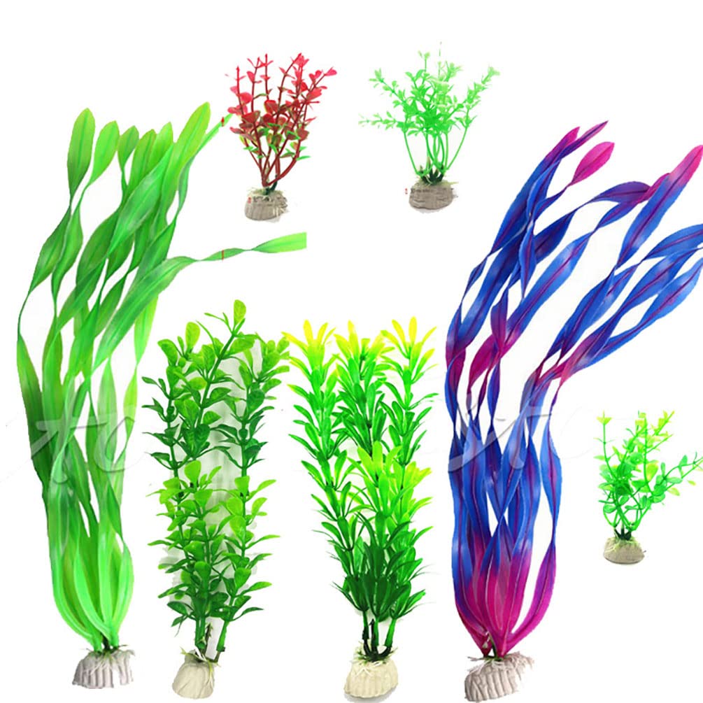 Amazon | 水槽用 人工水草 人工植物 水槽 オーナメント