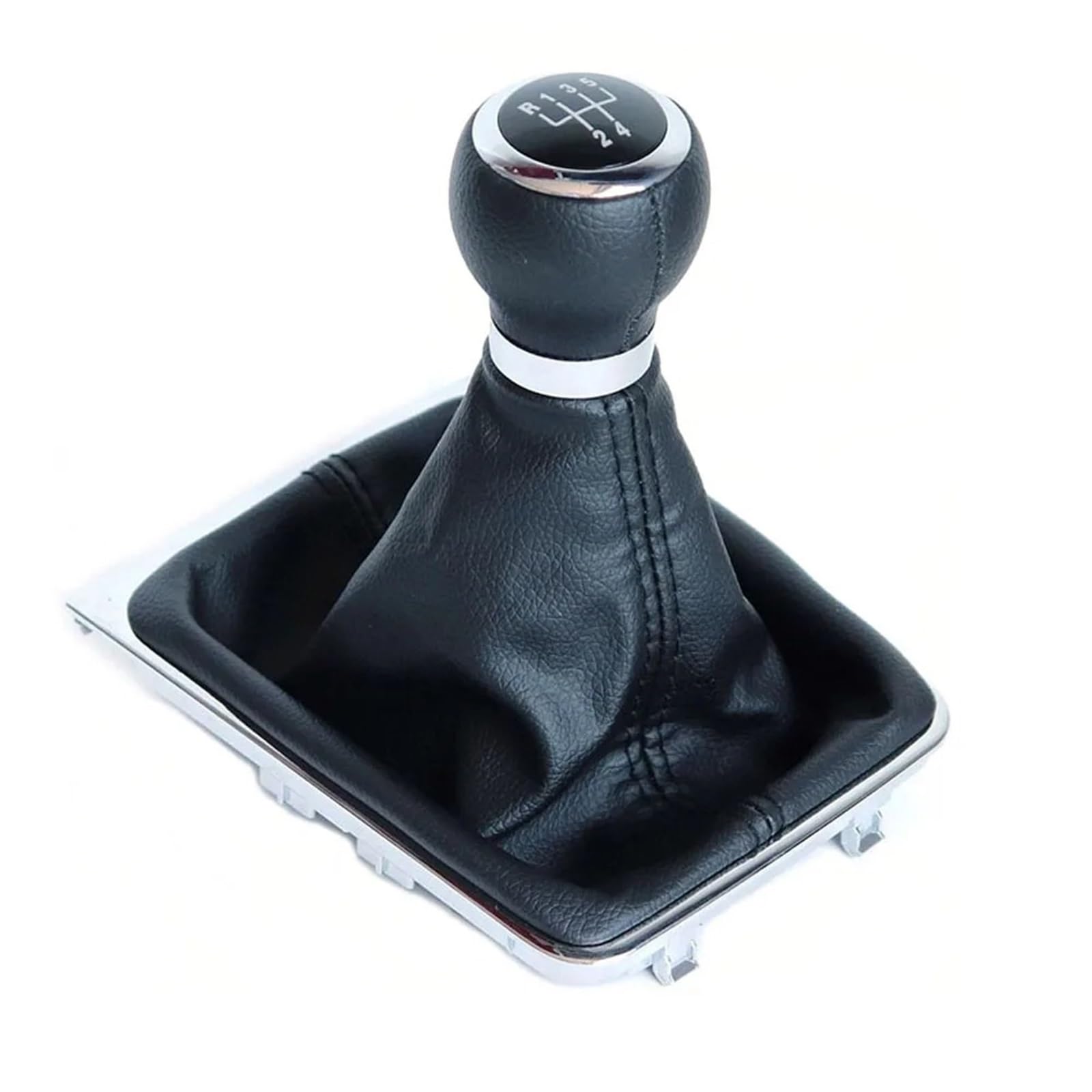 Tusgt 5 Speed Knob Manual For Vw For Passat B7 2011-2015 5/6 Speed Leather Gear Stick Lever Shift Knob With Pu Boot(5 Speed)