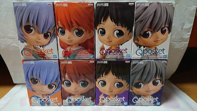Amazon ヱヴァンゲリヲン新劇場版 Q Posket 綾波レイ 式波 アスカ ラングレー 渚カヲル 碇シンジ 通常 カラー 全8種セット フィギュア ドール 通販