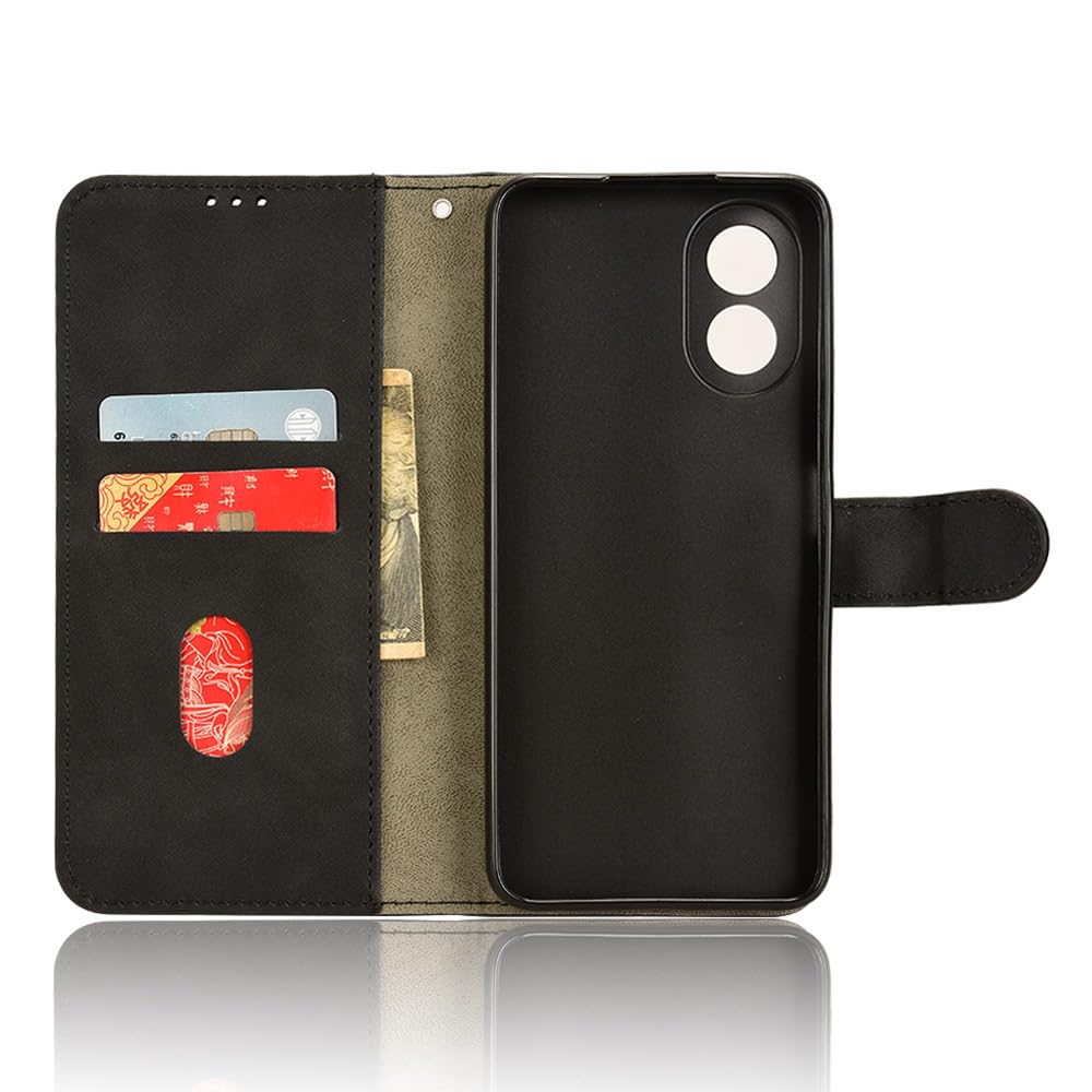 HAOYE Cover per OPPO A38 4G / A18, Flip Case Custodia in Pelle