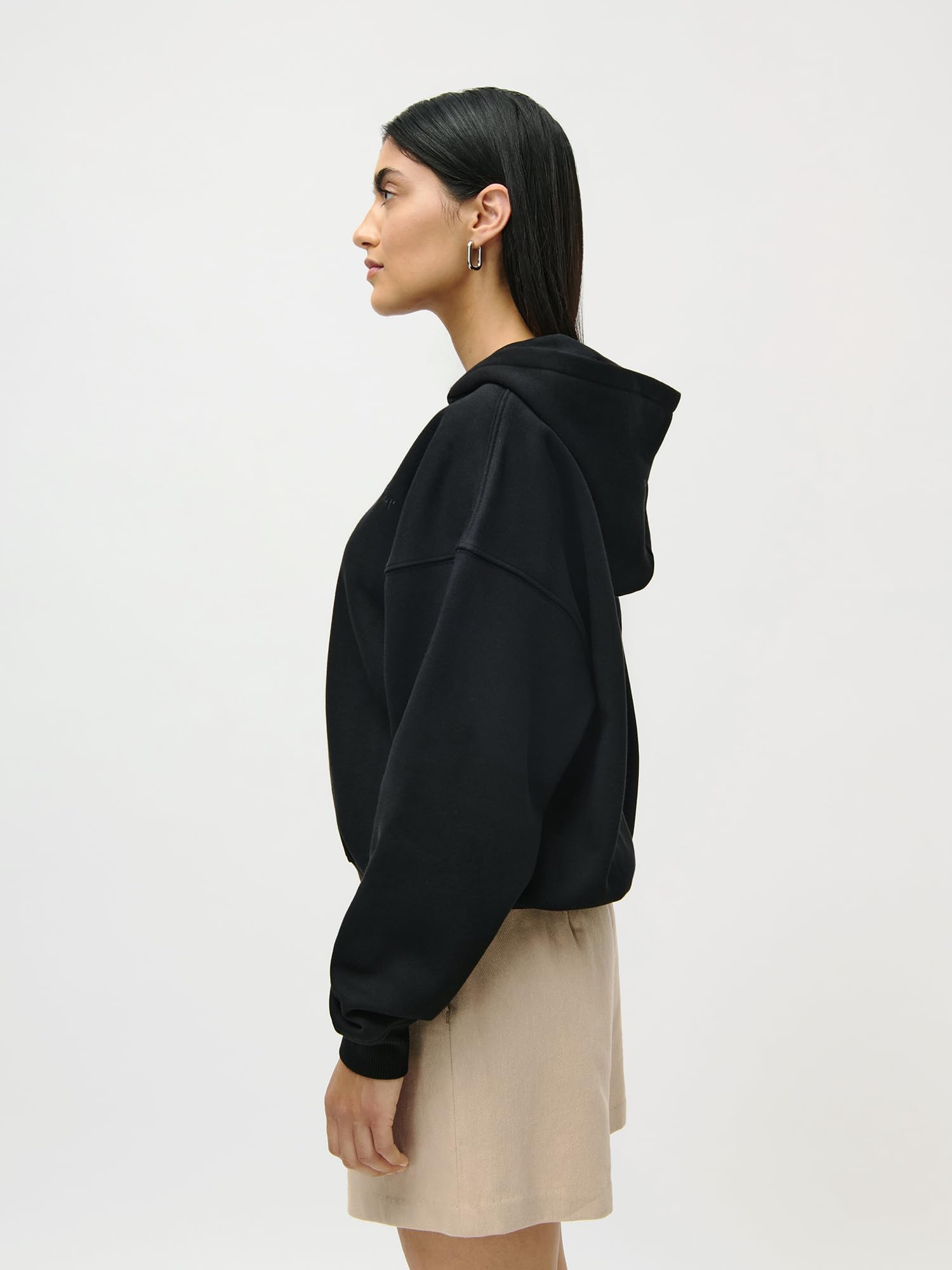 LeGer Fenna Sweatjacke - Jacke Damen mit Reißverschluss - Oversized Passform - Kapuzenjacke aus Baumwolle - Mode für Damen - by Lena Gercke - Gr. 34-44