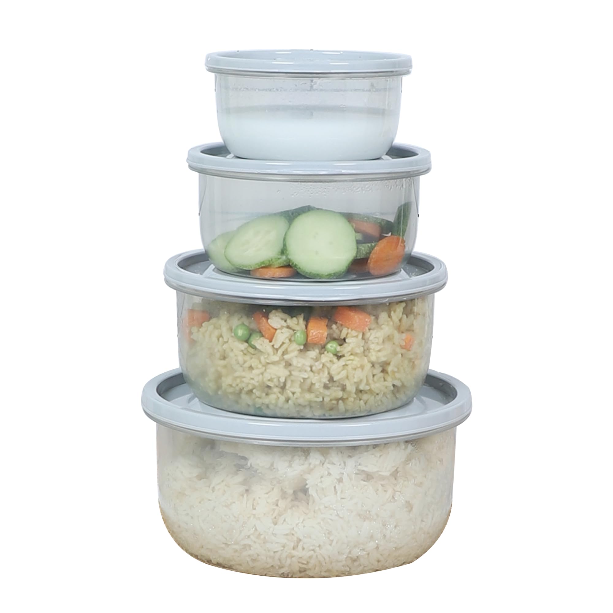 Gluman Microwave Container Set of 4 with Vent Knob for Steam Release | 100% Food Grade | Dishwasher Safe | Freezer Safe | Microwave Safe | Reusable | Recyclable (Microvent_Blue, plastic) (B0BJPG1RZL) Amazon Price History, Amazon Price Tracker