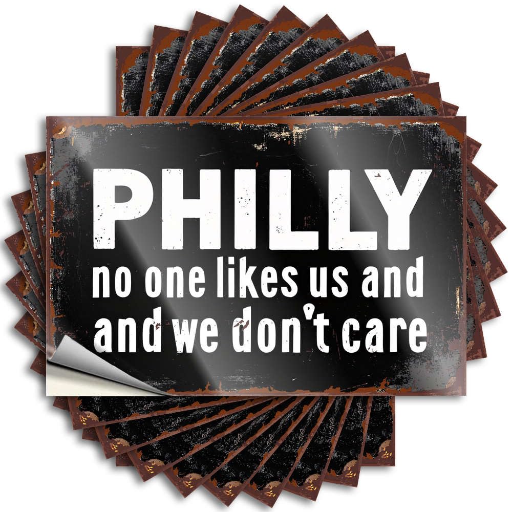 Bumper Funny Stuff Durable Vinyl - Philly: Unloved Yet Unbothered Wall for Sand Use(6X9CM)