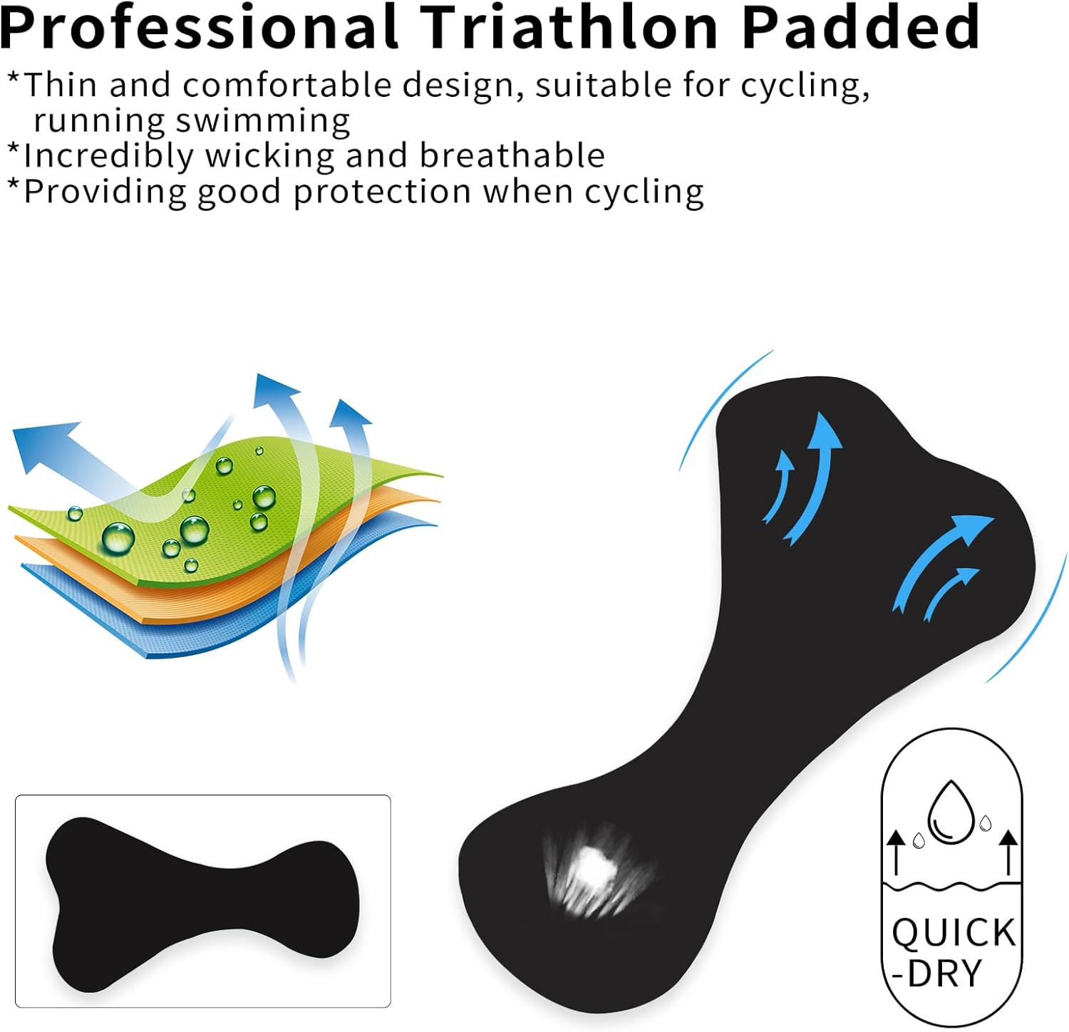 Triathlon Suits Mens One-Piece Short Trisuits Skin Wet Suit for Running Cycling Swimming