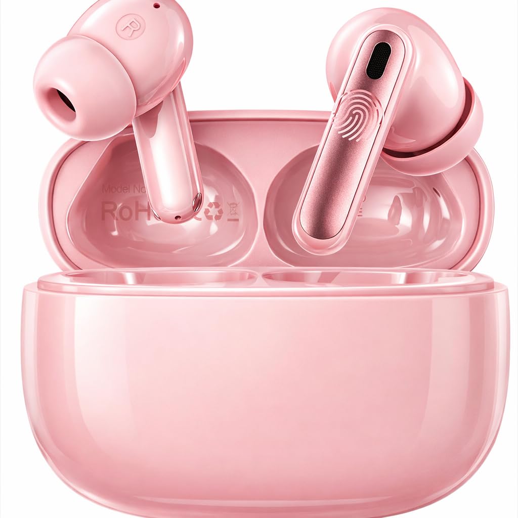 Genérico Auriculares Inalámbricos,Auriculares Inalámbricos Bluetooth, Cascos Inalambricos Bluetooth IPX7 Impermeable, Ajuste Cómodo,Carga Rápida USB-C (Gris) — view 9