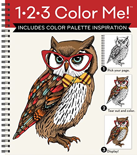 1-2-3 Color Me! - Adult Coloring Book