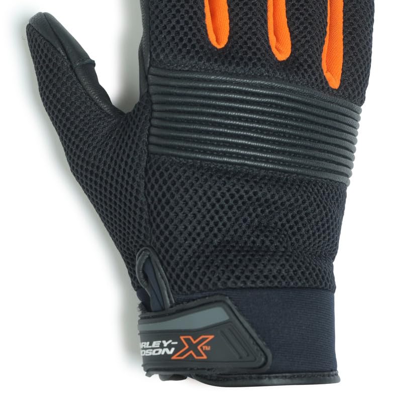 Image of HARLEY-DAVIDSON X Claw Edge Full Finger Gloves | Tactical-Inspired | Mesh Vent Panels | Reinforced Grip Points | Color - Black | Size - XL