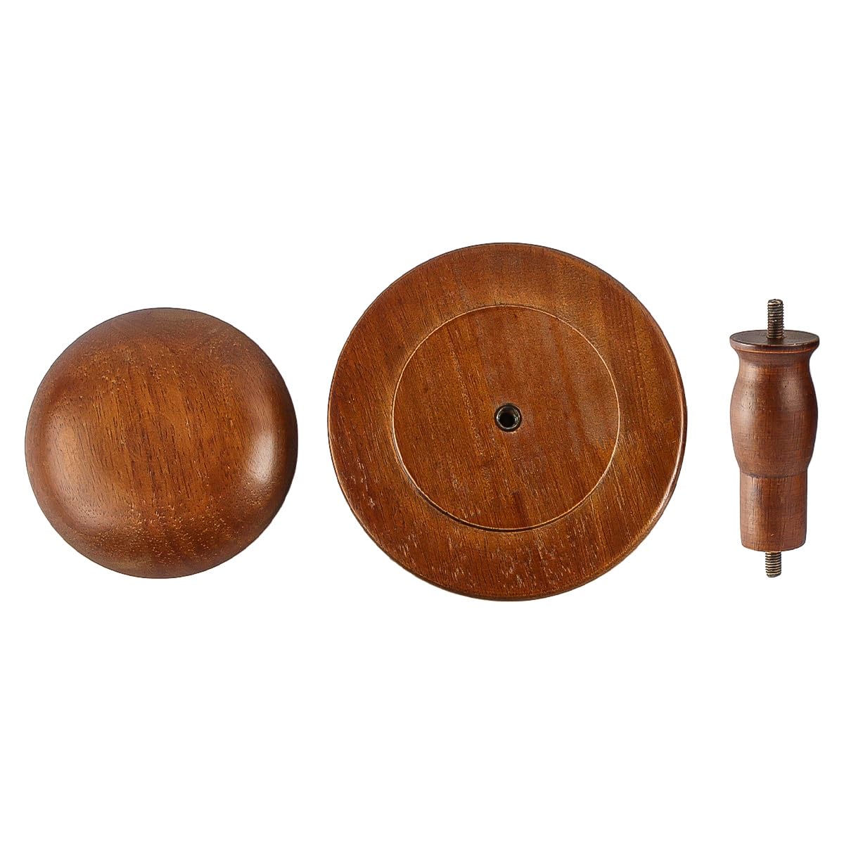 Hutständer im Vintage-Stil, rustikaler Hutständer aus Holz, Hutständer für den Schreibtisch, kuppelförmiger brauner Cowboyhutständer, Perückenständer, Helmständer, geeignet für die Garderobe